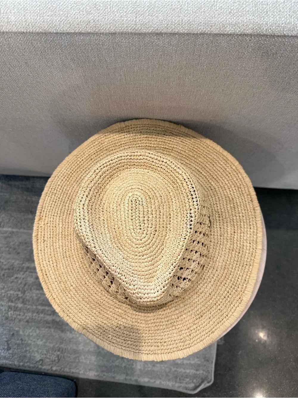 Scala Puerto Raffia Brimmed Hat L/XL